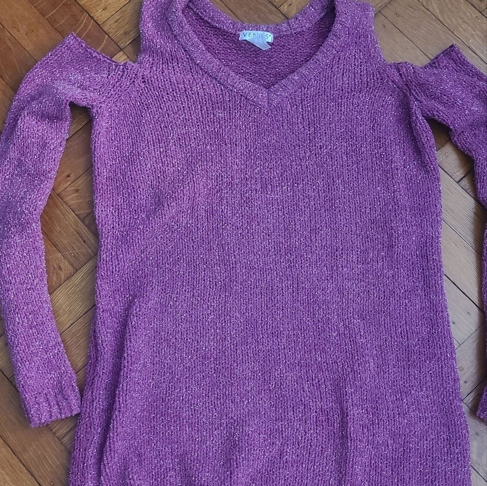 Sweater Cold Shoulder Pink New Venus xs Jp๐ฅ๐ฅ๐ฅ๐ฅ - Picture 1 of 8